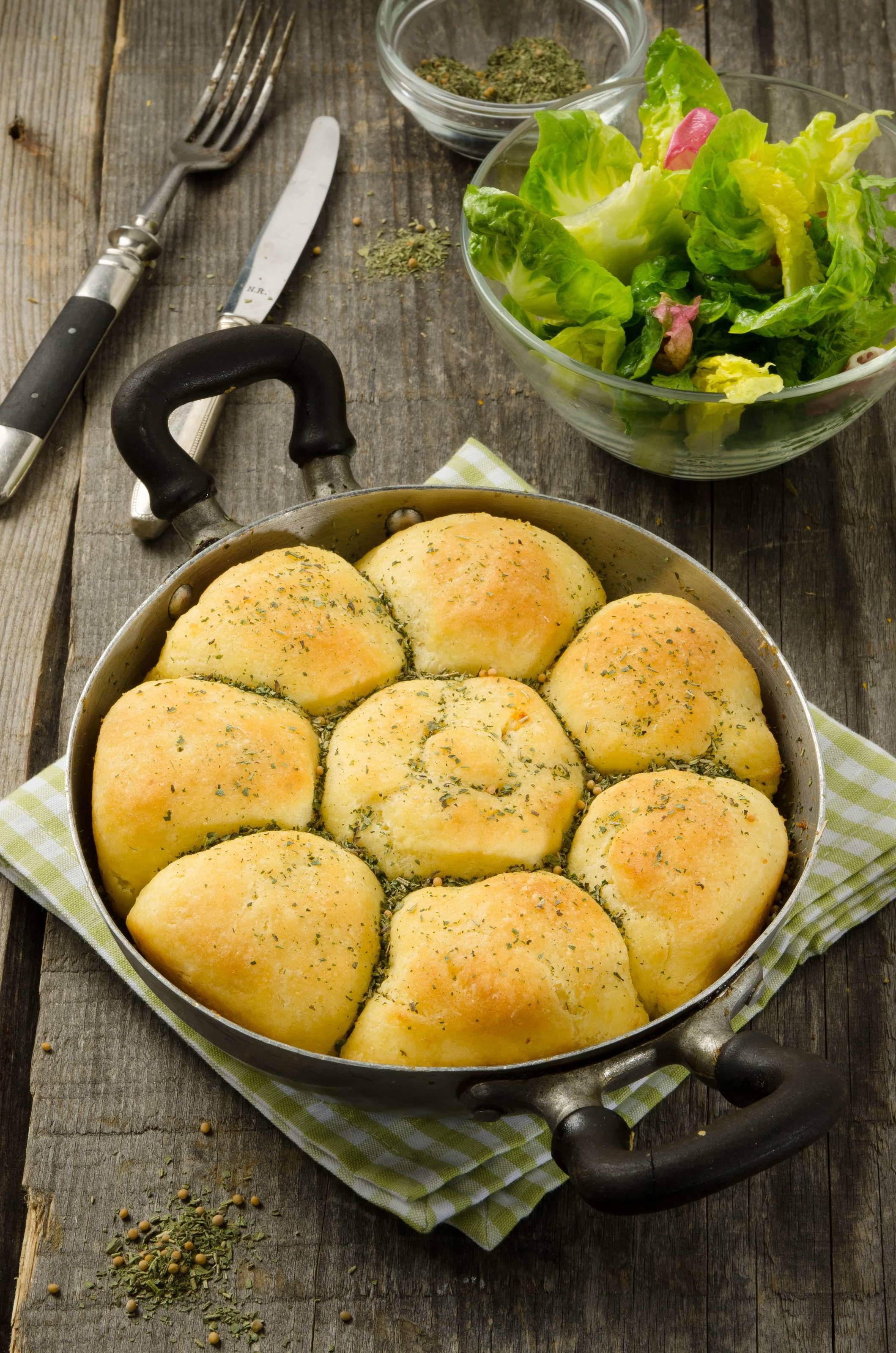 Pikante Erdäpfelbuchteln Rezept