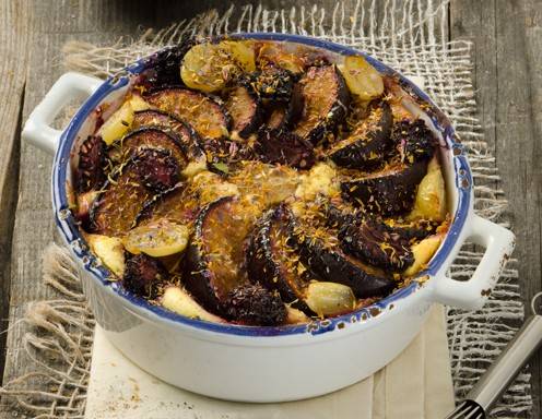Zwetschken-Topfen-Auflauf Rezept