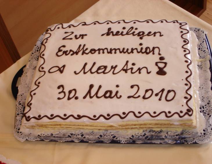 Esterhazytorte zur Erstkommunion Esterhazytorte zur Erstkommunion