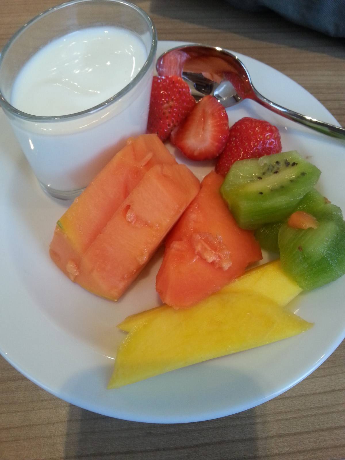 Früchte mit Joghurt-Dip
