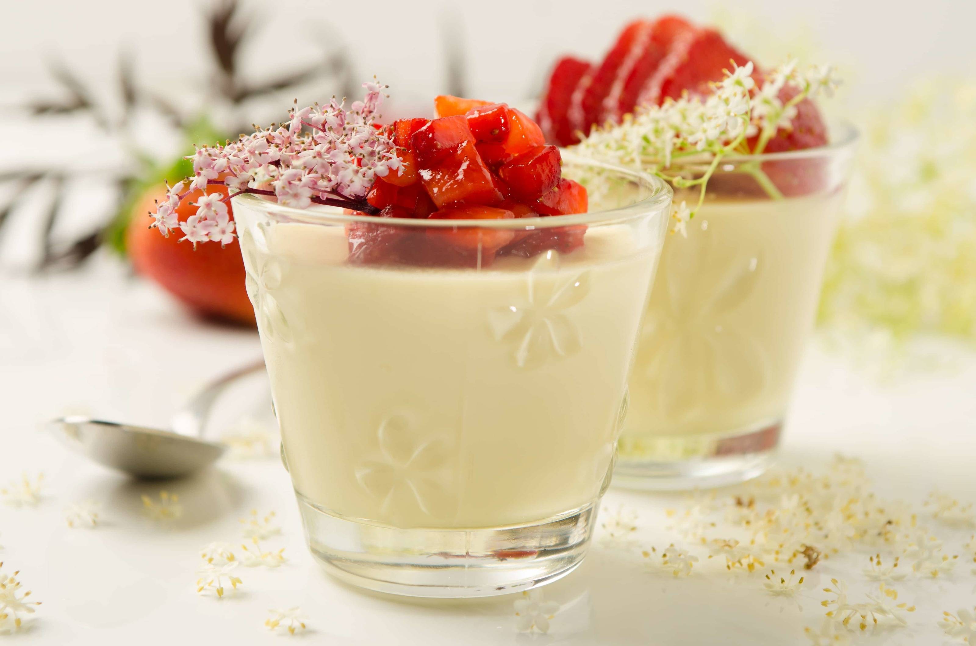 Holunderblüten Panna-Cotta Rezept - ichkoche