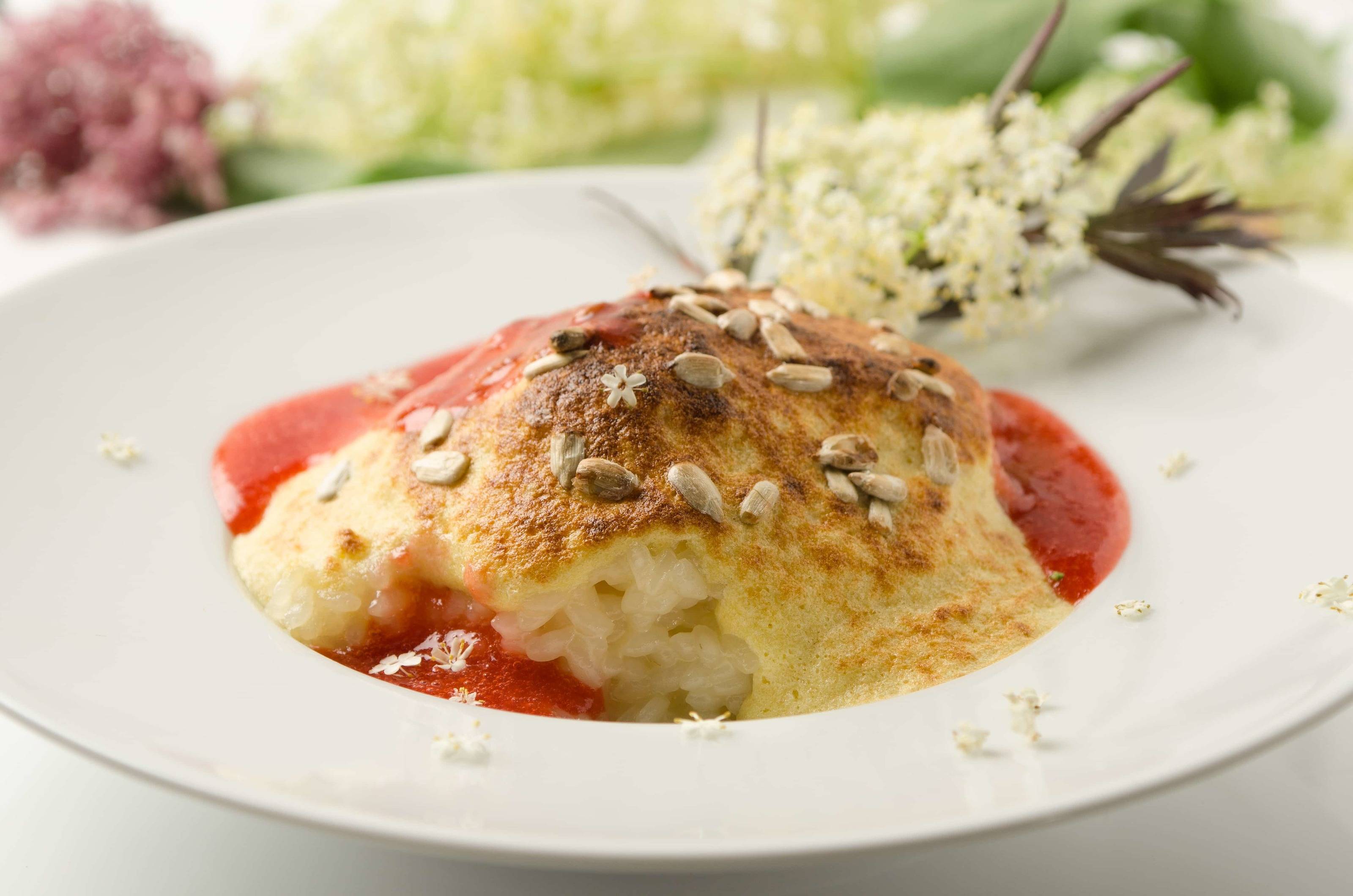 Süßes Holunderblütenrisotto 