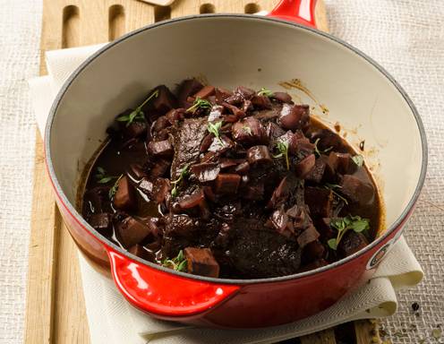 Rinderschmorbraten in Rotweinsauce Rezept