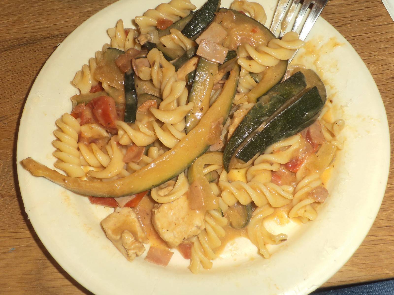 Überbackenes Putenfleisch