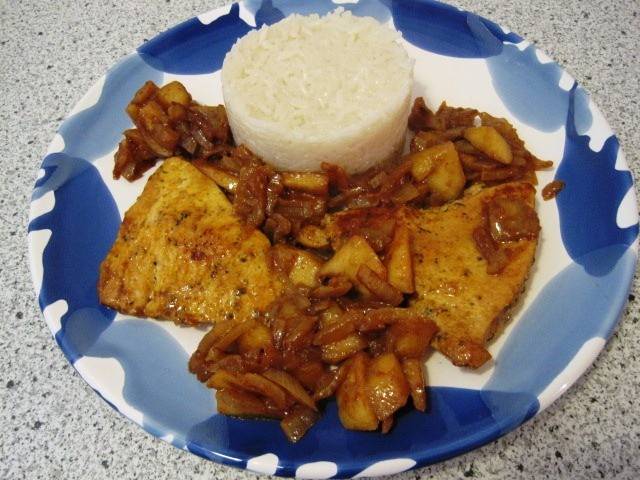Apfel-Curry-Putenfilet