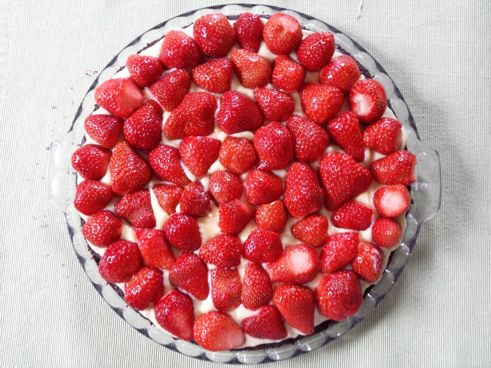 Schokoladige Erdbeertorte