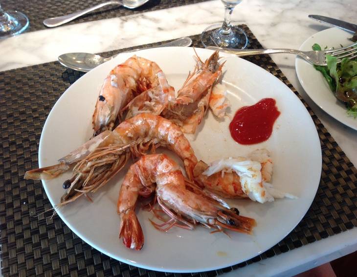 Gebratene Scampi