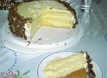 Weiße Schokotorte