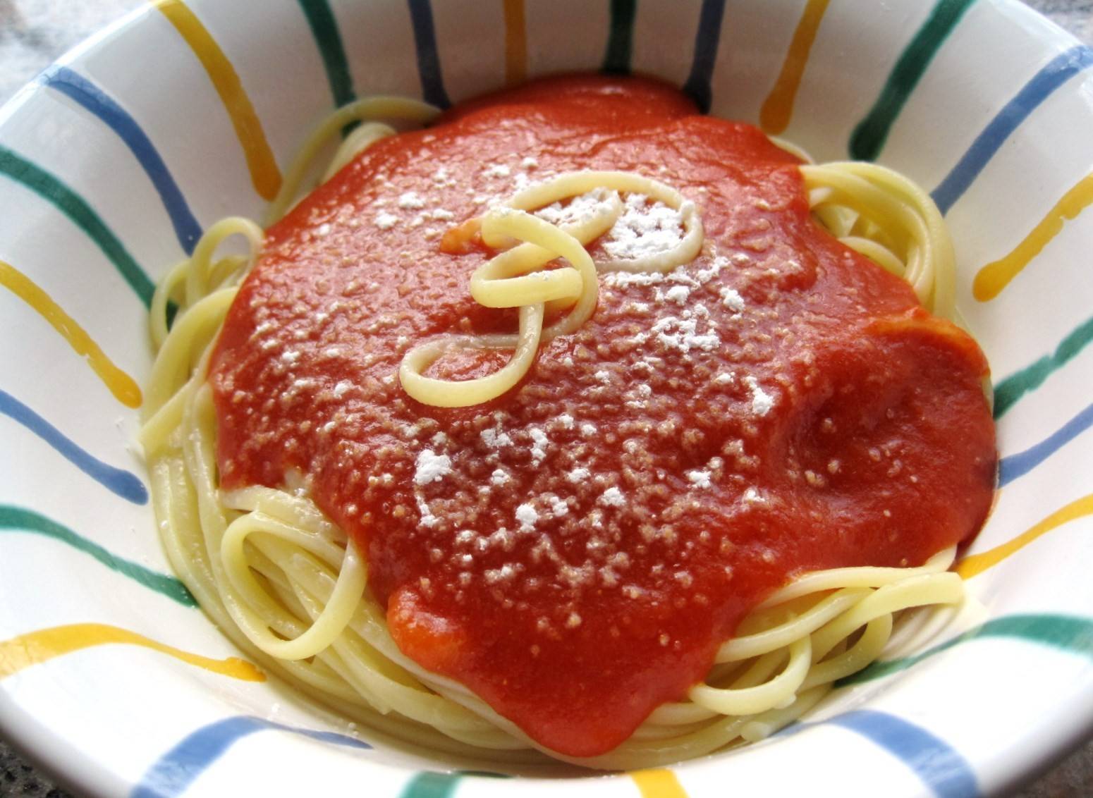 Spaghetti mit Paradeissauce