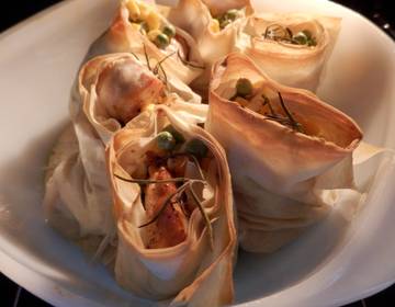 Putenröllchen mit Gemüse Putenröllchen mit Gemüse