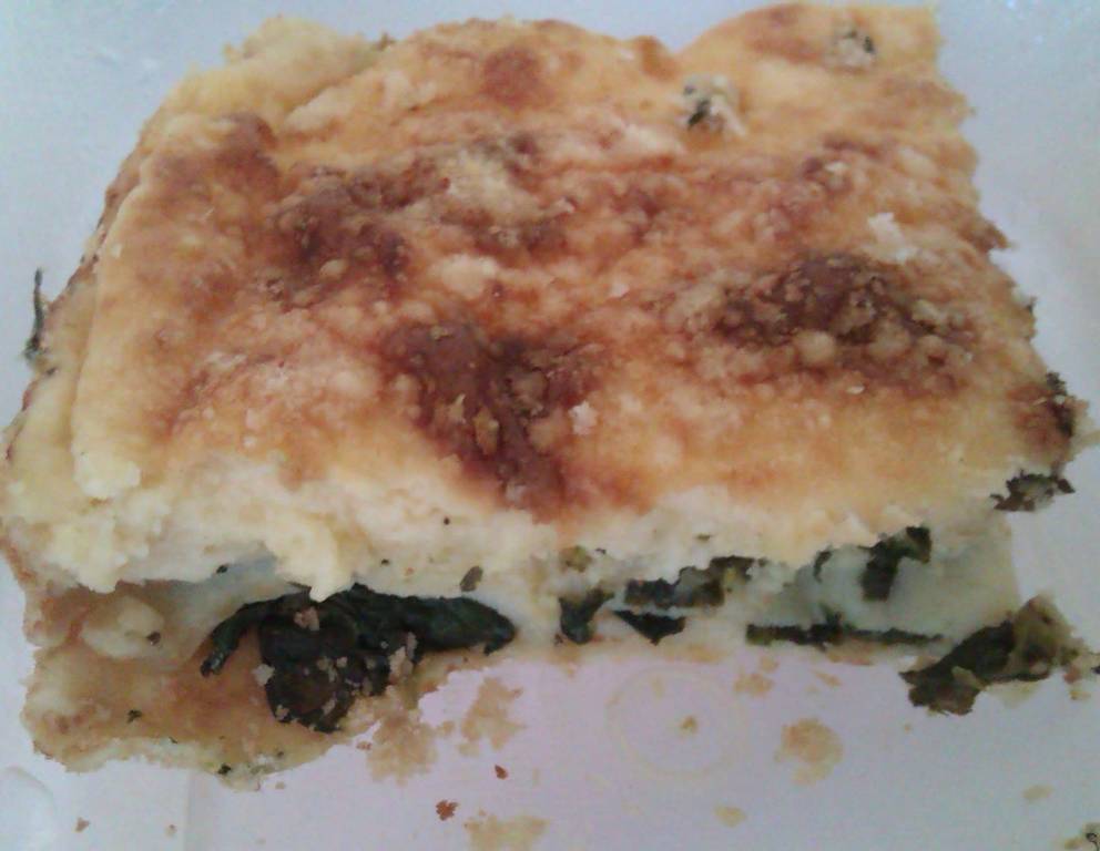 Überbackene Spinat-Palatschinken Überbackene Spinat-Palatschinken