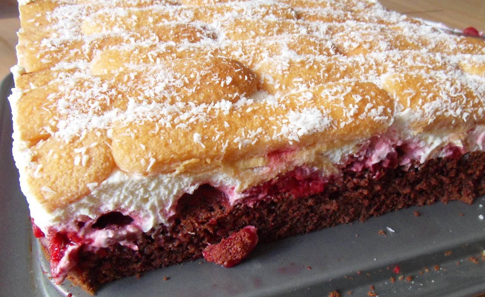 Schoko-Himbeer-Schnitten Rezept - ichkoche.at