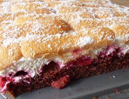 Schoko-Himbeer-Schnitten Schoko-Himbeer-Schnitten