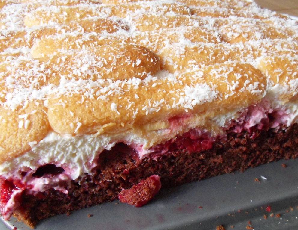 Schoko-Himbeer-Schnitten Schoko-Himbeer-Schnitten