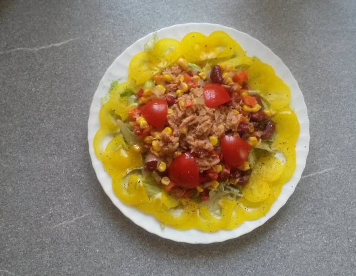 Thunfischsalat mit Bohnen