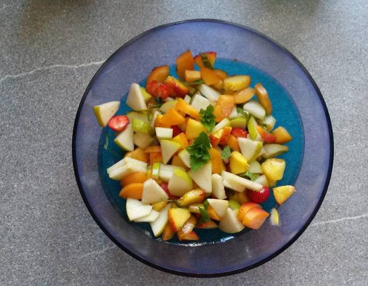 Fruchtsalat mit Minze Fruchtsalat mit Minze