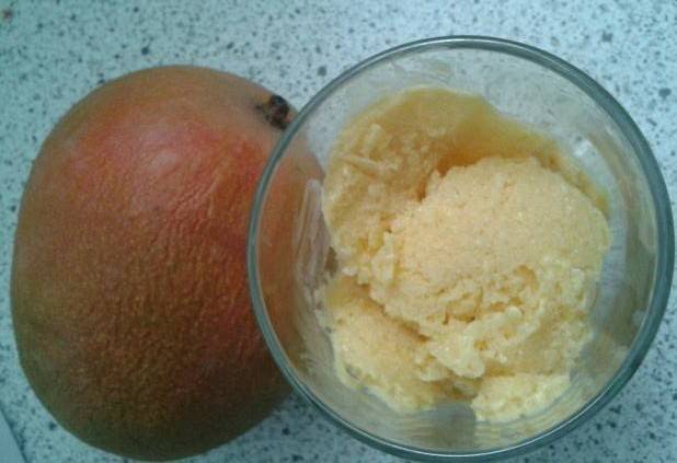 Einfaches Mango-Joghurt Eis