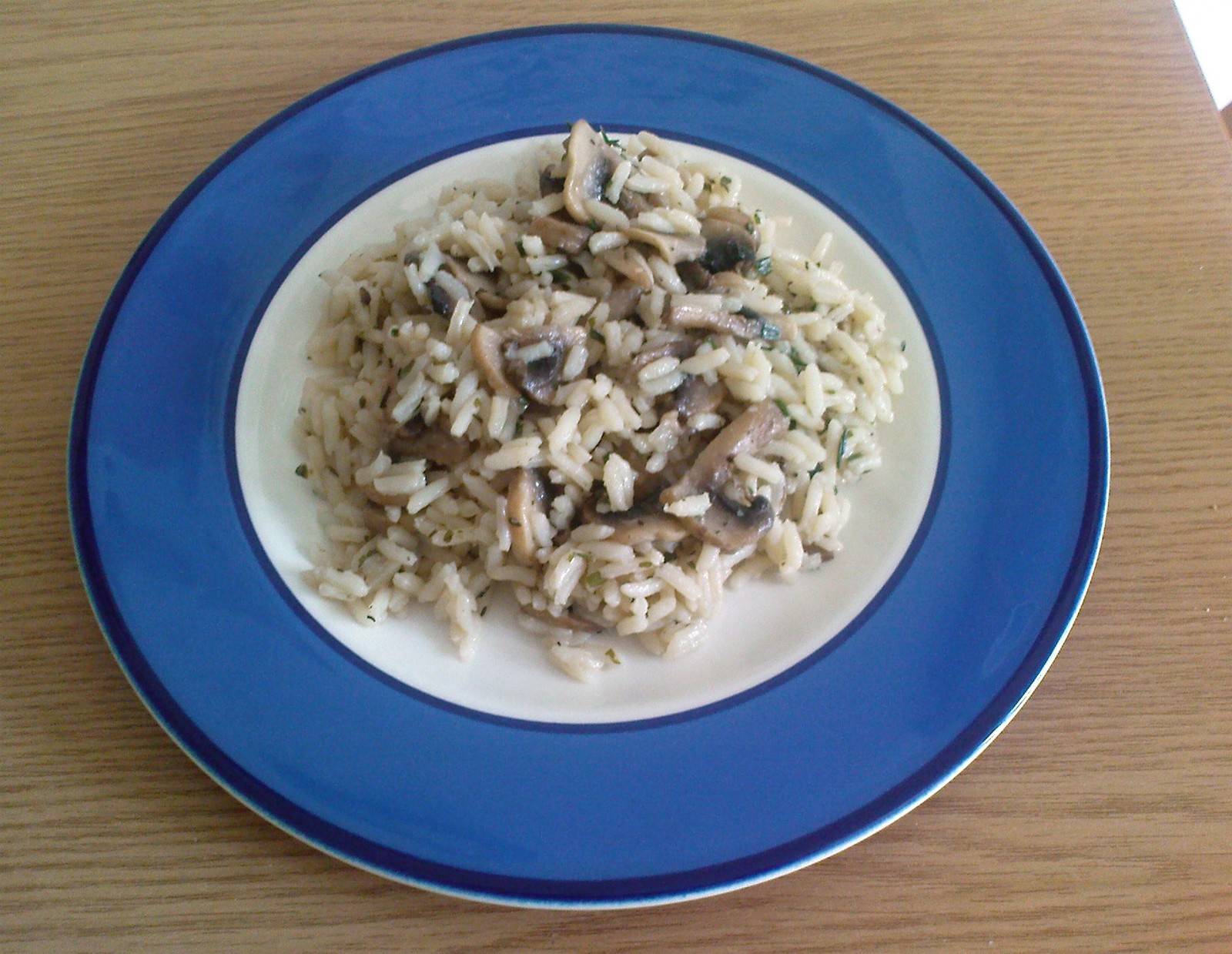 Reis mit Champignons