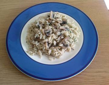 Reis mit Champignons Reis mit Champignons