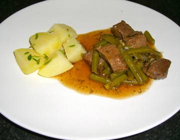 grüne Bohnenpfanne mit Rindfleisch grüne Bohnenpfanne mit Rindfleisch
