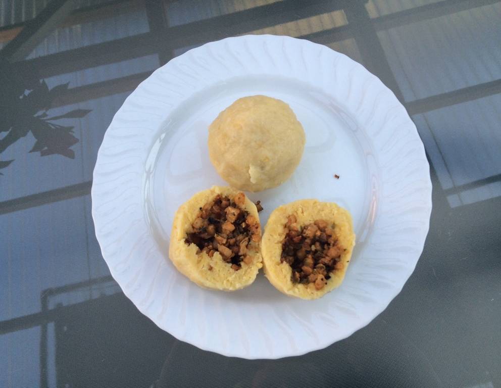 Grammel und Blutwurstknödel Grammel und Blutwurstknödel