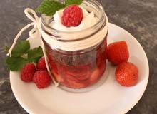 Beeren-Schoko-Crumble mit Vanilleobers Beeren-Schoko-Crumble mit Vanilleobers
