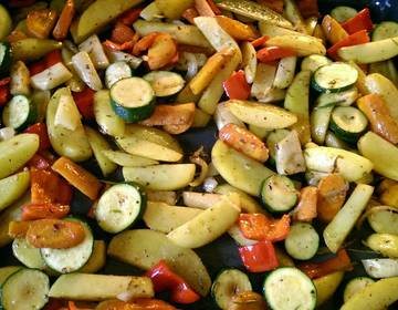 Mediterranes Gemüse vom Blech Mediterranes Gemüse vom Blech