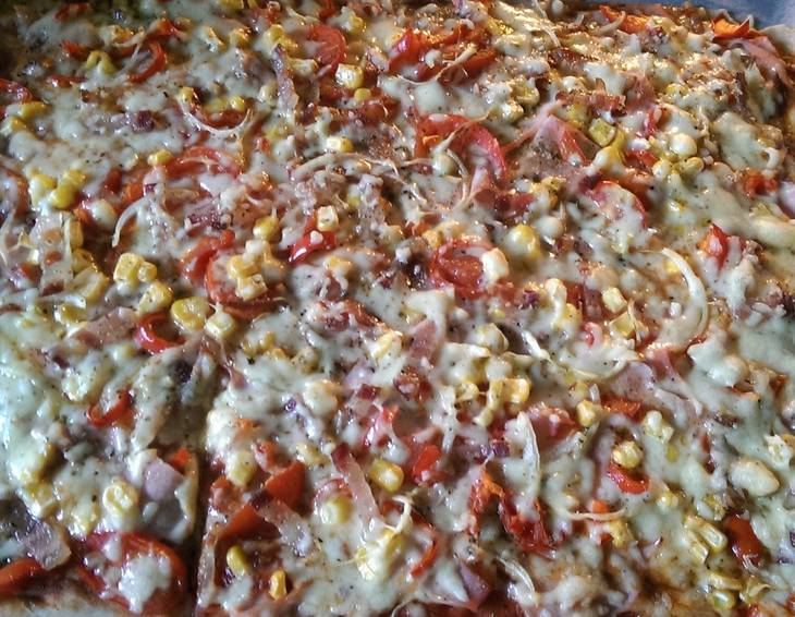 Hauspizza mit Vollkornteig Hauspizza mit Vollkornteig