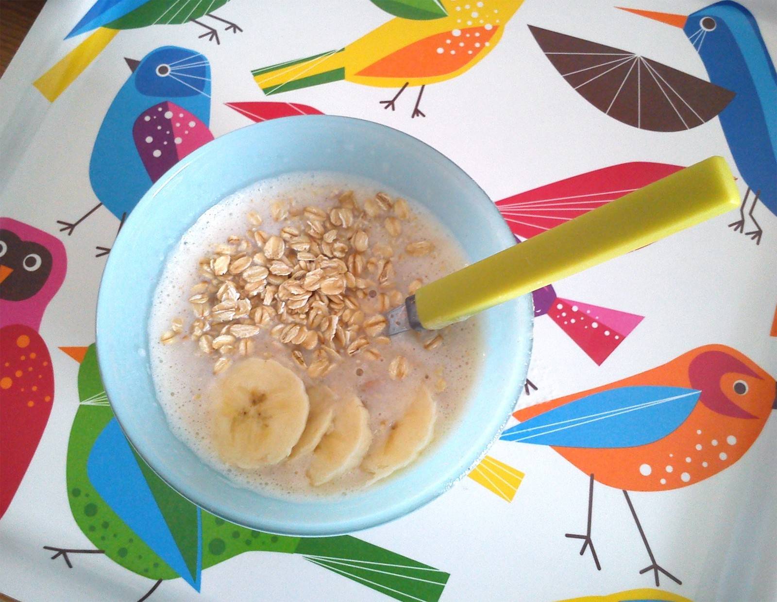 Haferflocken mit Bananenmilch