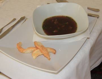 Steinpilz-Essenz mit Hühnerleber Steinpilz-Essenz mit Hühnerleber