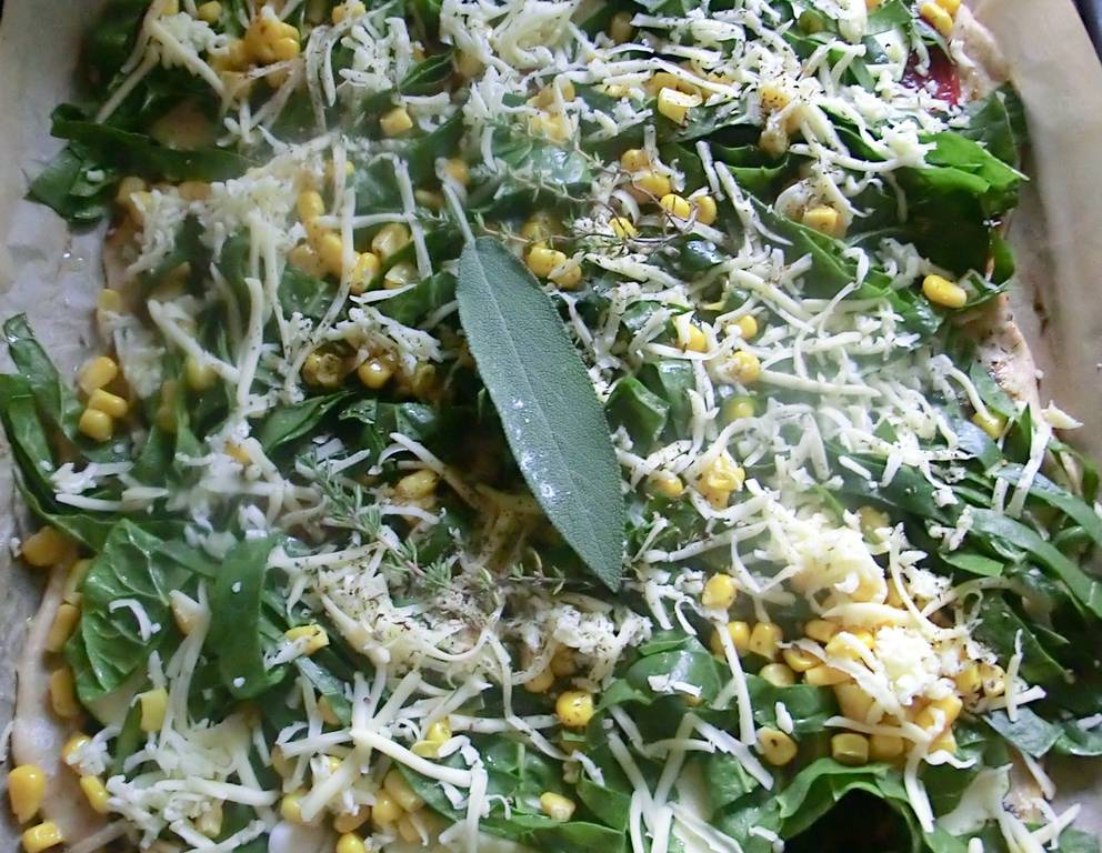 Grüne Gemüsepizza Grüne Gemüsepizza