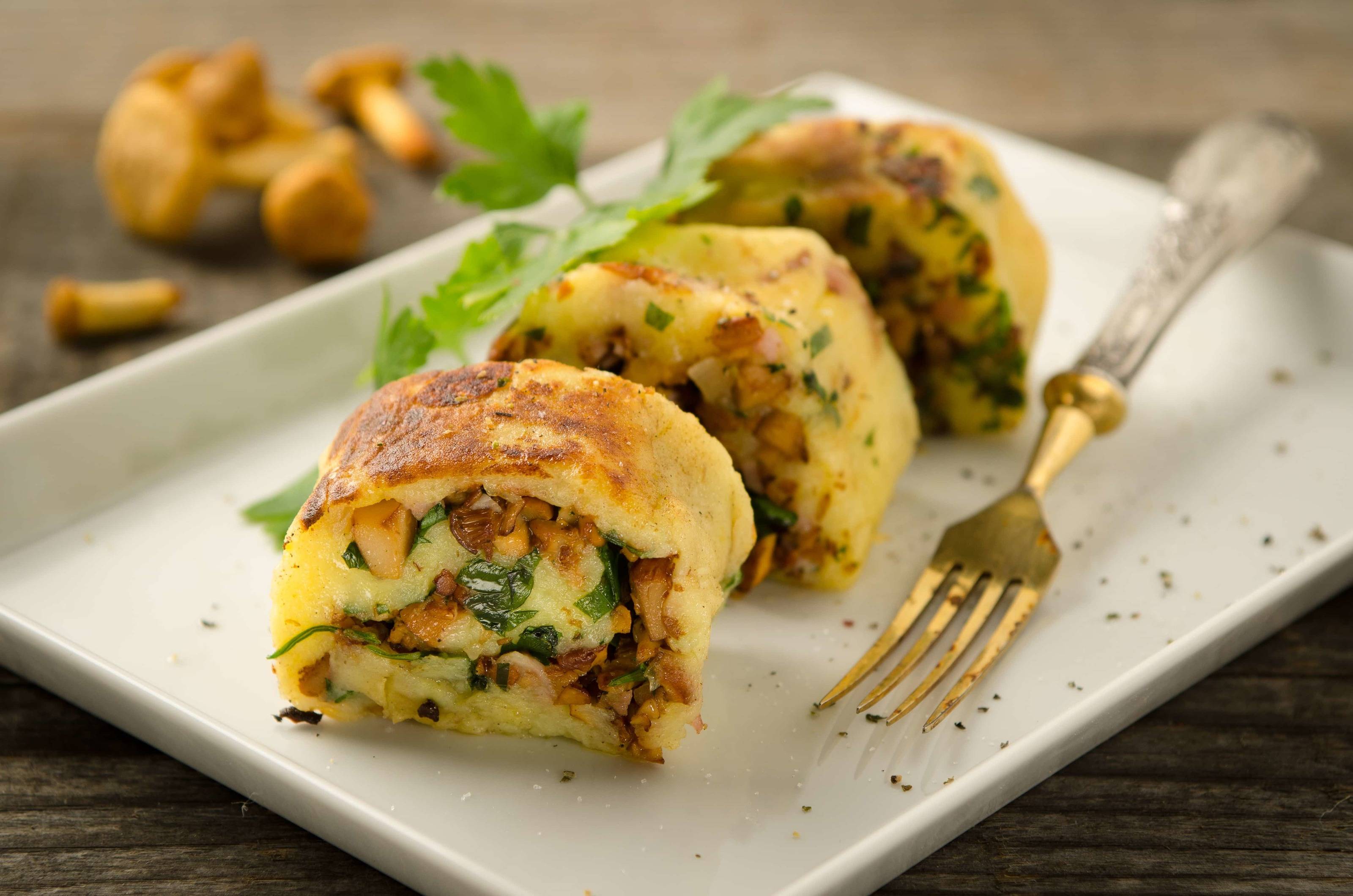 Eierschwammerlroulade Rezept