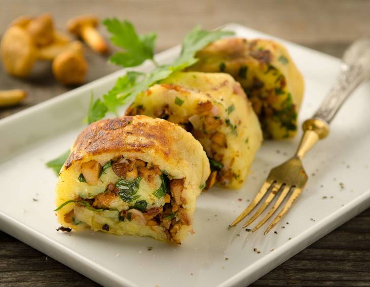 Eierschwammerlroulade Eierschwammerlroulade