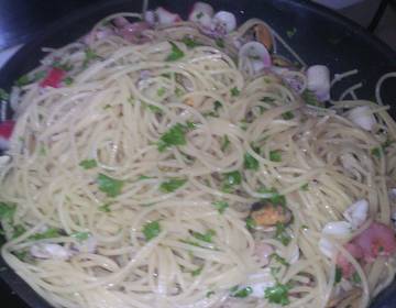 Spaghetti mit Meeresfrüchten Spaghetti mit Meeresfrüchten