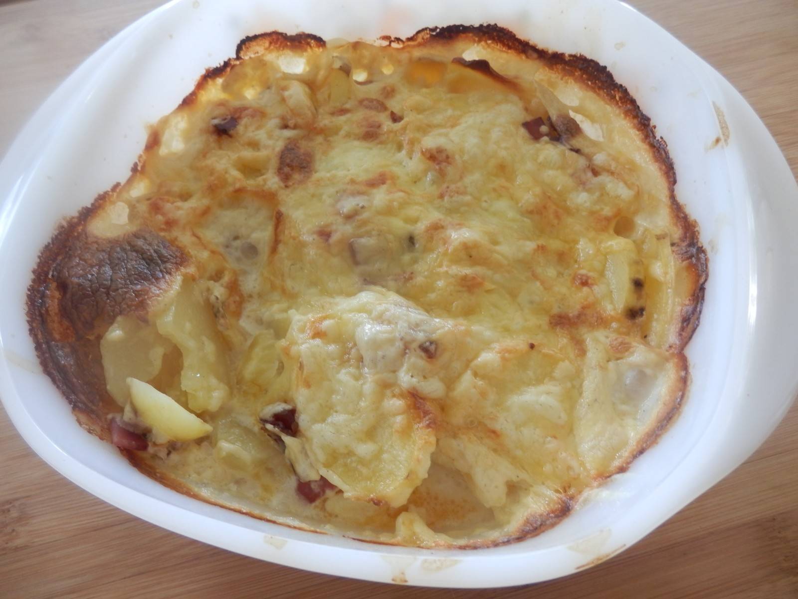 Kartoffelgratin mit Speck