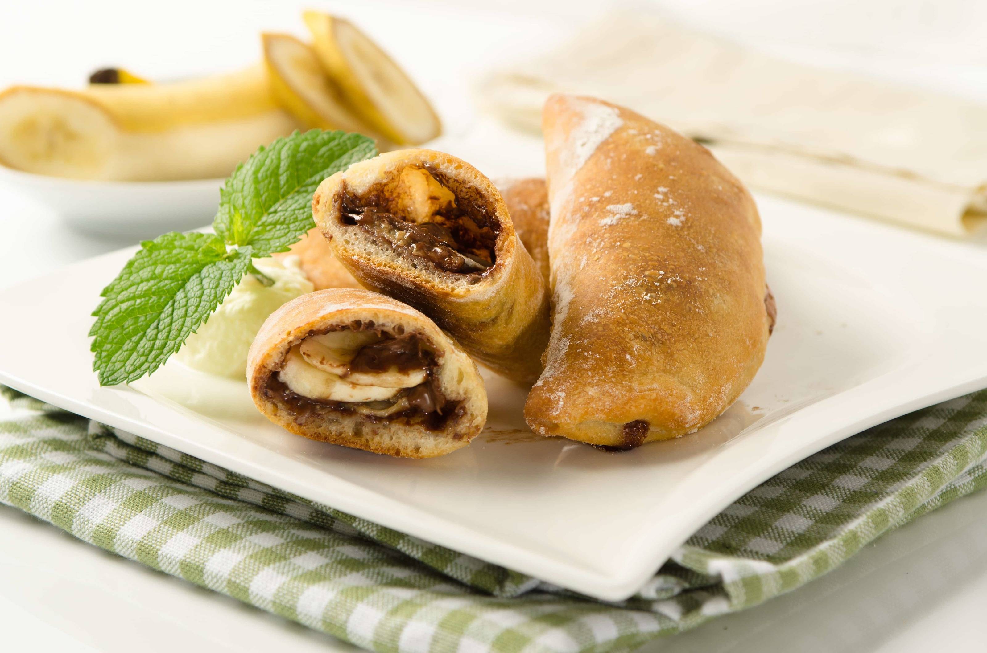Bananen-Nutella-Calzone