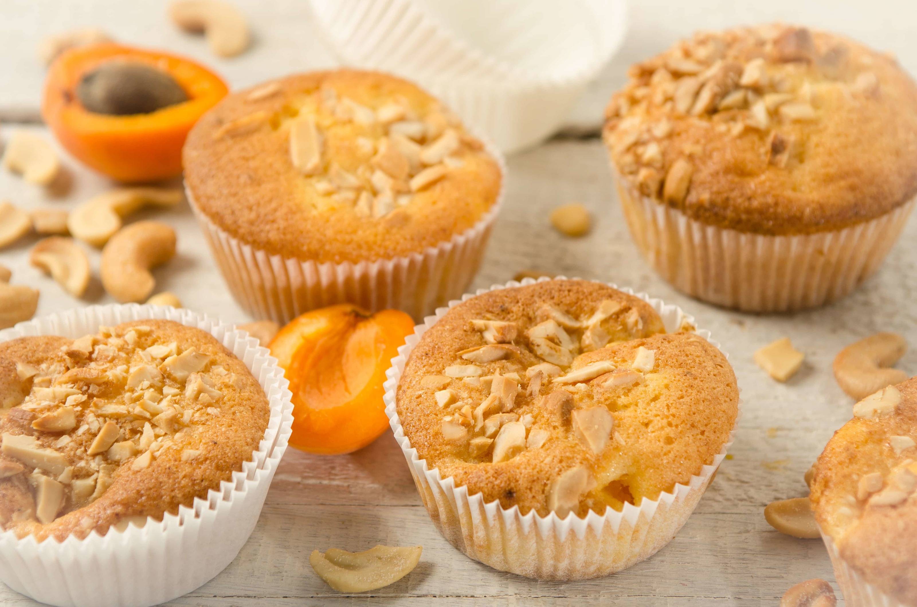 Marillen-Muffins mit Cashews Rezept - ichkoche