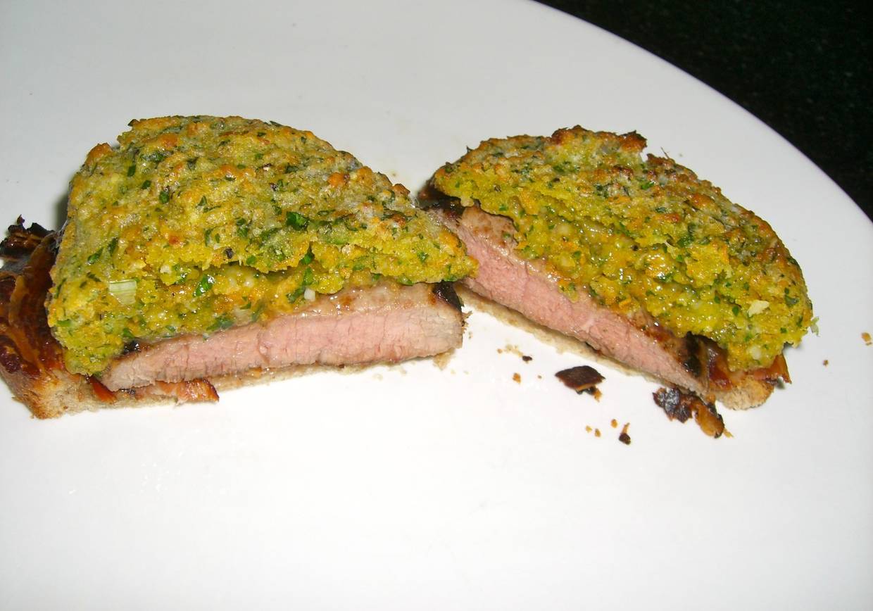 Kalbssteak mit Kräuter-Parmesankruste Rezept - ichkoche Kalbssteak mit Kräuter-Parmesankruste Rezept - ichkoche