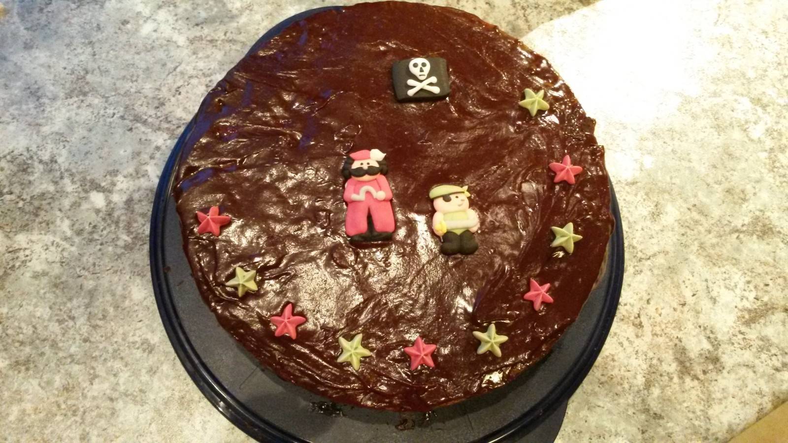 Piraten-Schokotorte