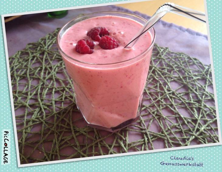 Himbeer-Pfirsich-Lassi Himbeer-Pfirsich-Lassi