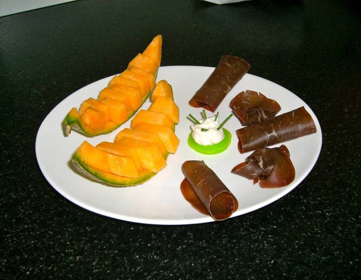 Melone mit Schinken Melone mit Schinken