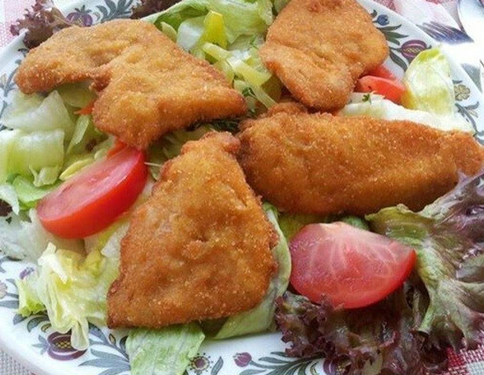 Backhendlsalat mit Kernöl Backhendlsalat mit Kernöl