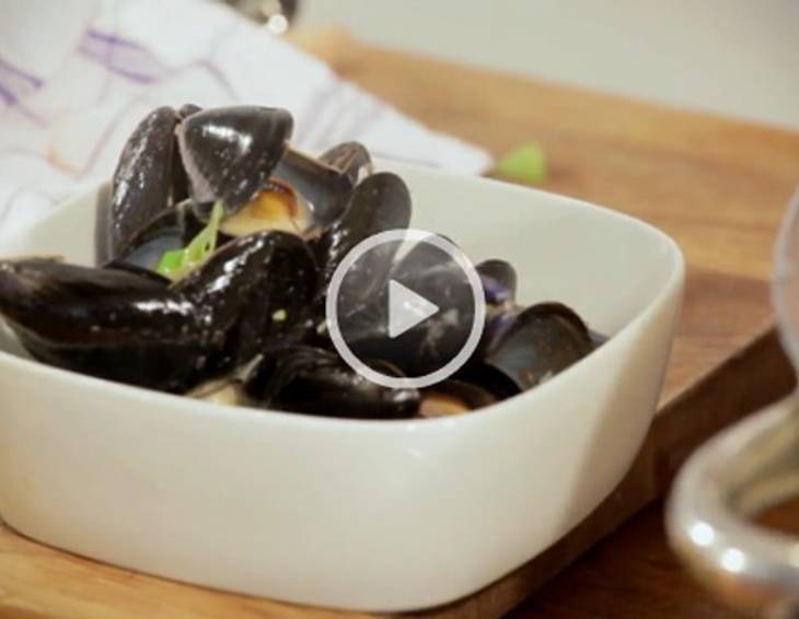 Wie bereite ich Miesmuscheln zu?