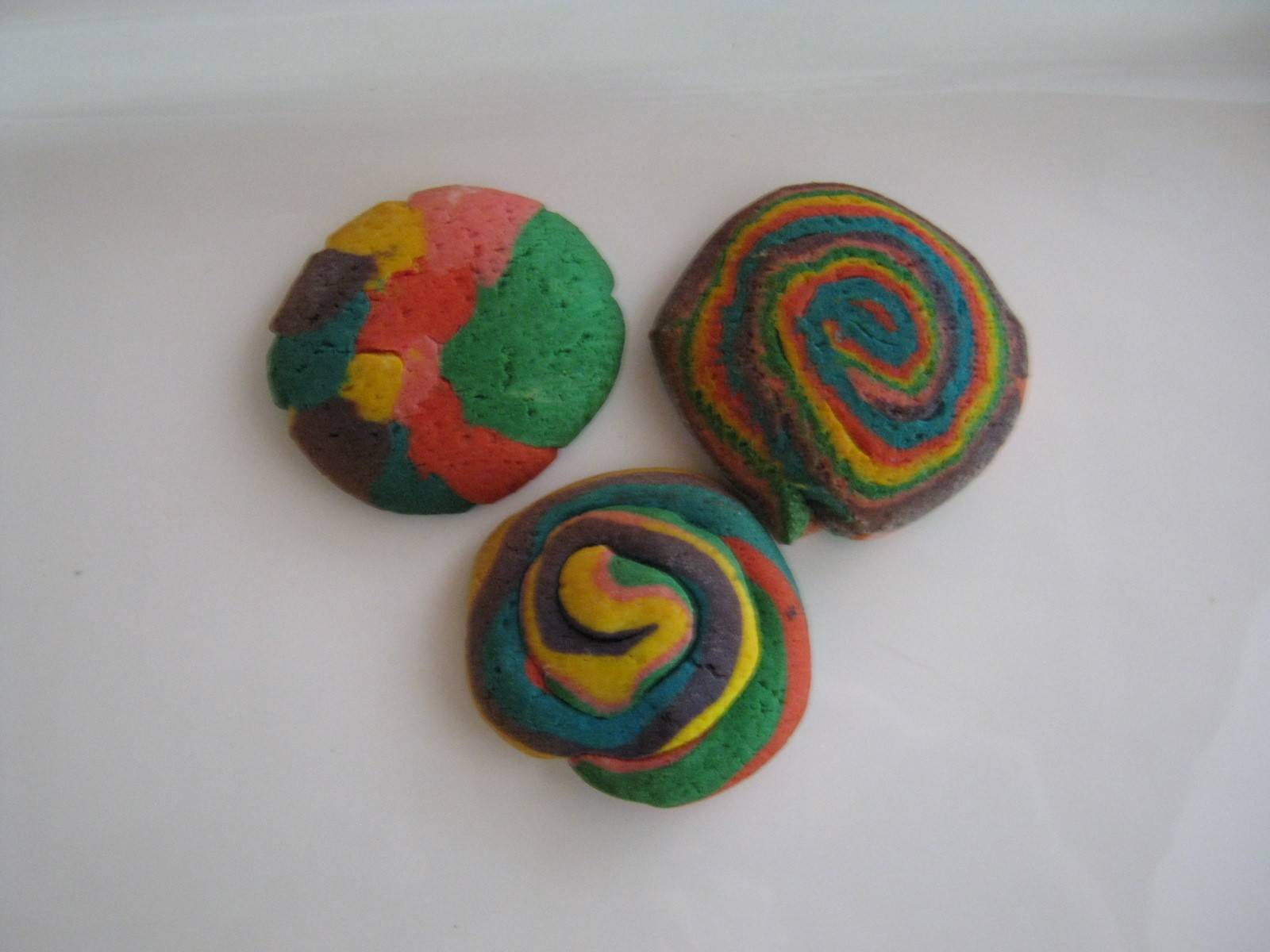 Bunte Wirbelkekse Bunte Wirbelkekse