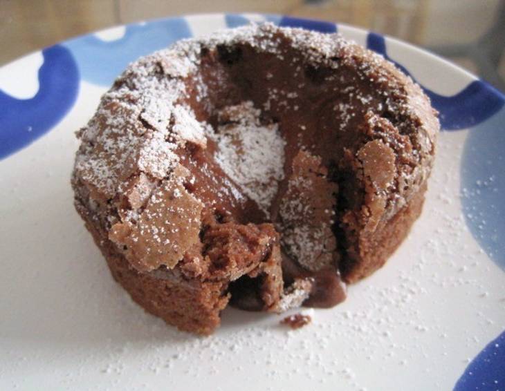 Schokoküchlein mit flüssigem Kern Schokoküchlein mit flüssigem Kern