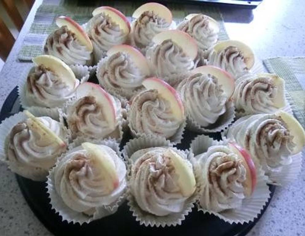 Apfel-Topfen-Zimt-Cupcakes
