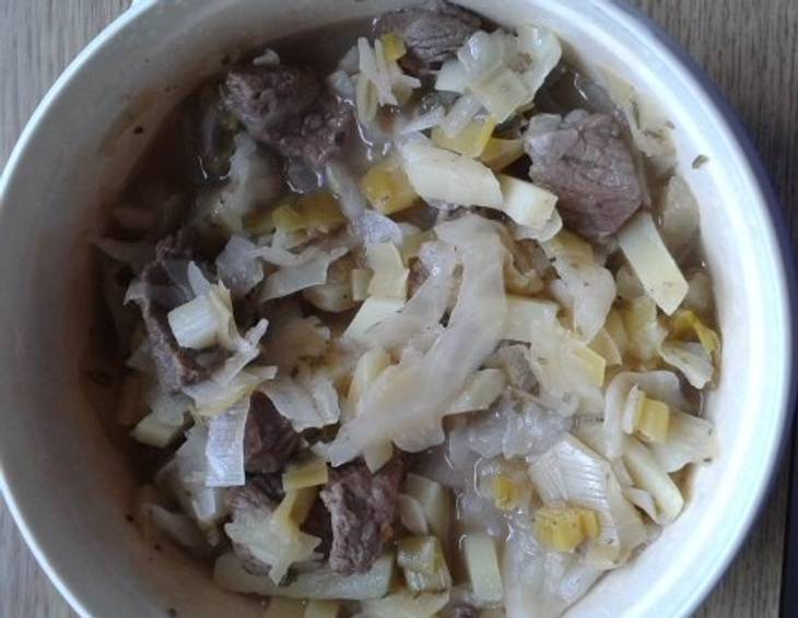 Weißkraut-Eintopf mit Lamm