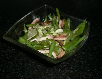 Bohnensalat mit Speck