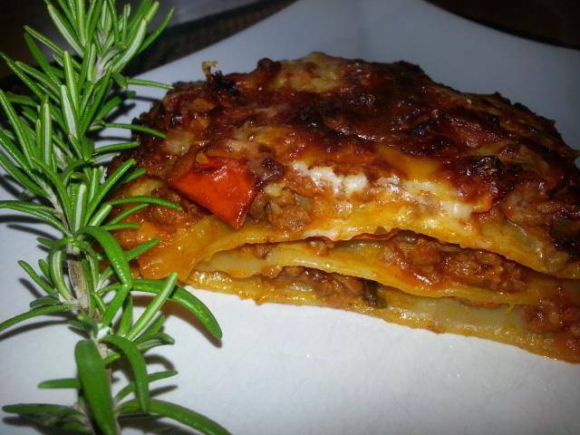 Kürbis-Lasagne mit Faschiertem Rezept - ichkoche.de Kürbis-Lasagne mit Faschiertem Rezept - ichkoche.de