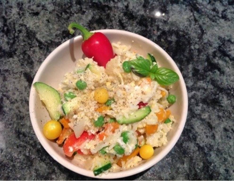 Eierreis mit Gemüse Eierreis mit Gemüse